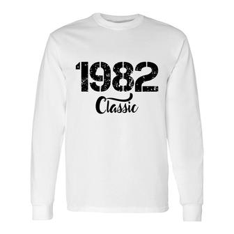 Classic 1982 40Th Birthday 1982 Vintage Black Long Sleeve T-Shirt - Seseable