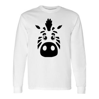 Cool Mountain Zebra For Animal Lovers Long Sleeve T-Shirt T-Shirt | Mazezy