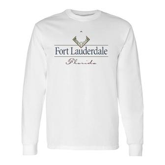 Fort Lauderdale Florida Golf Lover Long Sleeve T-Shirt T-Shirt | Mazezy
