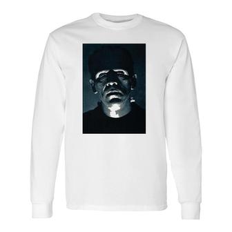 Frankenstein Halloween Horror Vintage Comic Book Retro Movie Long Sleeve T-Shirt T-Shirt | Mazezy DE
