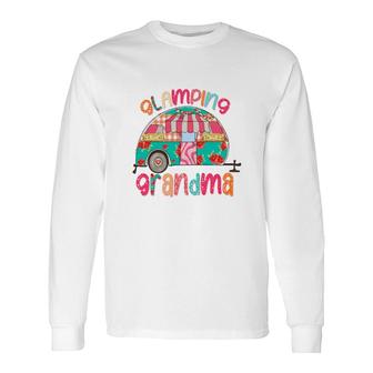 Glamping Grandma Colorful For Grandma From Daughter With Love New Long Sleeve T-Shirt - Seseable