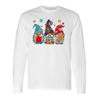 Gnome Back To School Teacher Student First Day Class Of 2021 Ver2 Long Sleeve T-Shirt - Seseable