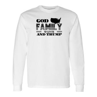 God And And Guns And Trump Premium Long Sleeve T-Shirt - Monsterry UK