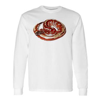 Gorgeous Snake Herpetologist Red Blood Python Long Sleeve T-Shirt | Mazezy CA