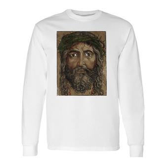 Jesus Face Jesus Christ Catholic Church Long Sleeve T-Shirt T-Shirt | Mazezy