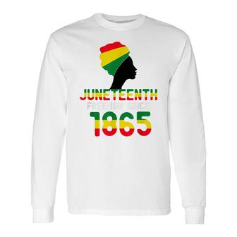 Juneteenth Women Men Boy Girl Free-Ish Since 1865 Long Sleeve T-Shirt - Thegiftio UK
