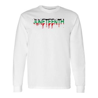 Juneteenth Is My Independence 1865 Women 4Th July Love Long Sleeve T-Shirt - Seseable