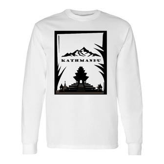 Kathmandu Nepal Lovers Long Sleeve T-Shirt T-Shirt | Mazezy AU