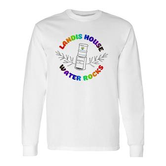 Lhwr Landis House Water Rocks Colorful Long Sleeve T-Shirt | Mazezy