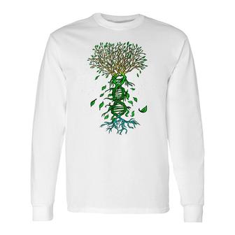 Life Tree Dna Earth Day Cool Nature Lover Environmentalist Long Sleeve T-Shirt - Seseable