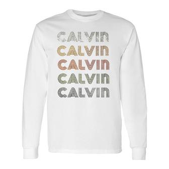 Love Heart Calvin Tee Grungevintage Style Black Calvin Long Sleeve T-Shirt T-Shirt | Mazezy