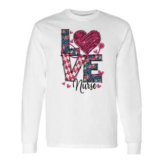Love Nurse Pink Graphics So Beautiful New 2022 Long Sleeve T-Shirt - Seseable