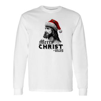 Merry Christmas Christian Jesus Christian Jesus Long Sleeve T-Shirt - Monsterry
