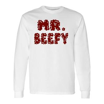 Mr Beefy- Graphic Art Long Sleeve T-Shirt - Thegiftio