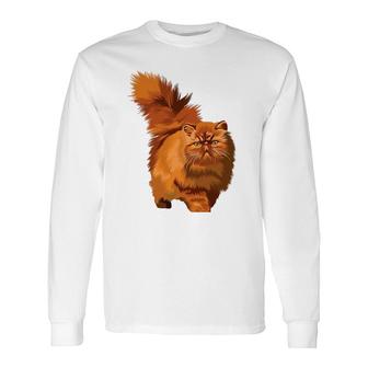 Persian Cat Cute Cat Pet Lover Long Sleeve T-Shirt T-Shirt | Mazezy