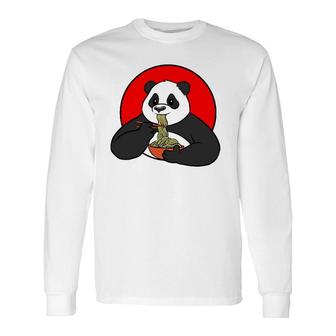 Ramen Cute Panda Kawaii Anime Japanese Otaku Long Sleeve T-Shirt - Thegiftio