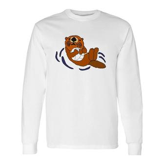 Sea Otter Volleyball Lovers Long Sleeve T-Shirt T-Shirt | Mazezy