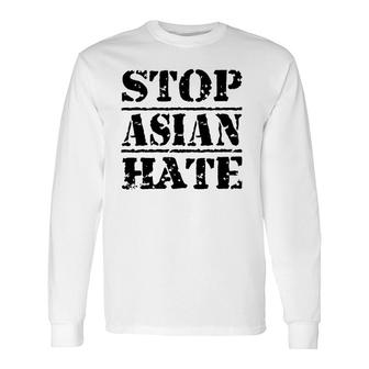 Stop Asian Hate Support & Awareness Proud Asian American Long Sleeve T-Shirt - Thegiftio UK