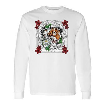 Tattoo Style Traditional Japanese Tiger Chinese Zodiac Long Sleeve T-Shirt T-Shirt | Mazezy