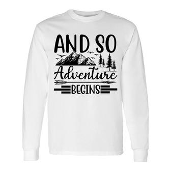 Travel Lover Likes Exploring And So Adventure Begining Long Sleeve T-Shirt - Seseable