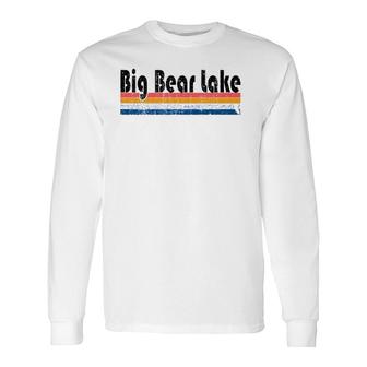 Vintage 80S Style Big Bear Lake Ca Long Sleeve T-Shirt T-Shirt | Mazezy