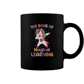 100 Days Of Magical Learning Dabbing Unicorn Party Coffee Mug - Seseable