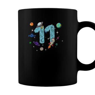 11 Years Old Birthday Boy Gifts Space 11Th Birthday Coffee Mug - Seseable