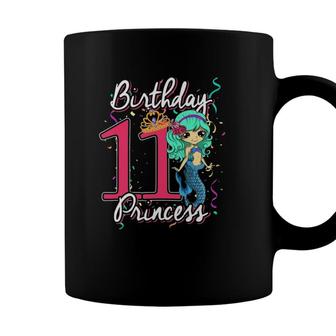 11 Years Old Girl Gifts Mermaid 11 Birthday Coffee Mug - Seseable