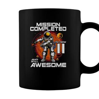 11Th Birthday Astronaut 11 Years Old Outer Space Birthday Coffee Mug - Seseable