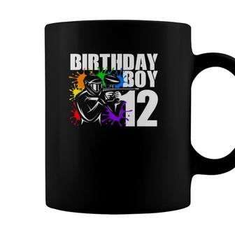 12 Years Old Paintball Birthday Party Boys 12Th Gift For Boy Coffee Mug - Seseable