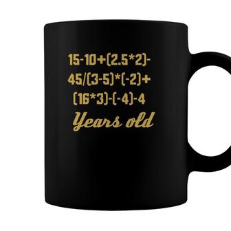 13 Years Old Algebra Equation Funny 13Th Birthday Math Coffee Mug - Seseable