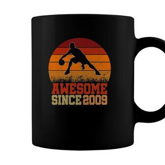 13 Years Old Basketball Player 13Th Birthday Vintage Retro Coffee Mug - Seseable