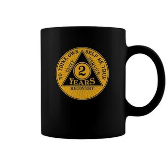 2 Years Sobriety Coin Recovery Coin Gift Coffee Mug | Mazezy