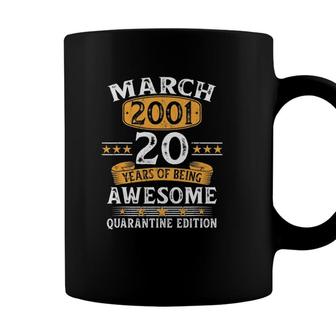 20 Years Old Vintage March 2001 20Th Quarantine Birthday Coffee Mug - Seseable