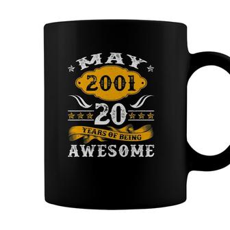 20Th Birthday Decorations May 2001 Men Women 20 Years Old Coffee Mug - Seseable