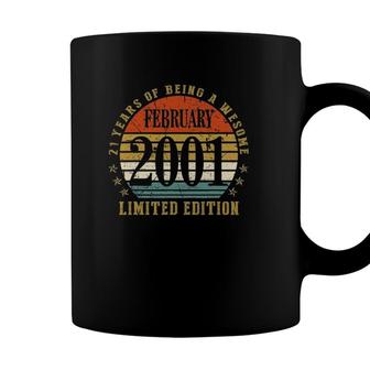 21 Years Old Gift February 2001 Limited Edition Coffee Mug - Seseable