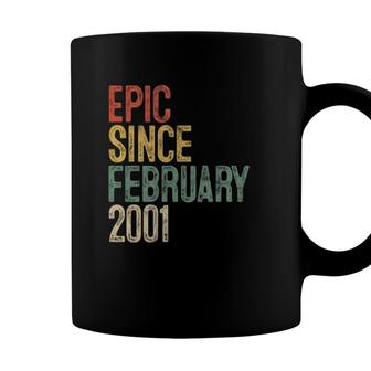 21St Birthday Gifts Epic Since February 2001 21 Years Old Coffee Mug - Seseable