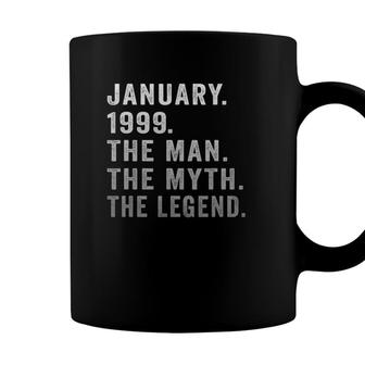 22 Years Old Birthday Gifts The Man Myth Legend January 1999 Ver2 Coffee Mug - Seseable