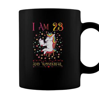 23 Years Old Gift 23Rd Birthday Girl Unicorn Teen Girls Gift Coffee Mug - Seseable