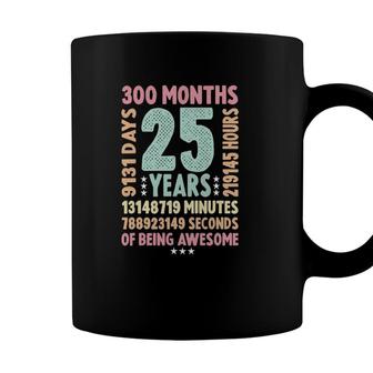 25Th Birthday 25 Years Old Vintage Retro - 25 Yr Old Coffee Mug - Seseable