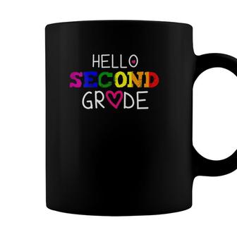 2Nd Grade Hello Second Grade Back To School Teacher Student Coffee Mug - Seseable