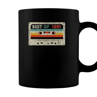 30Th Bday Gifts Best Of 1991 Retro Cassette Tape Vintage Coffee Mug - Seseable