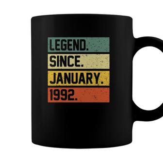 30Th Birthday Gift 30 Years Old Legend Since January 1992 Ver2 Coffee Mug - Seseable