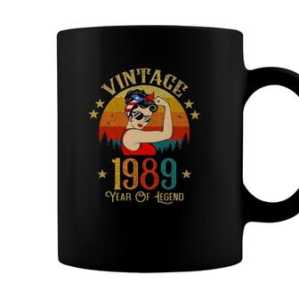 32Nd Birthday Gift 32 Years Old For Women Retro Vintage 1989 Ver2 Coffee Mug - Seseable