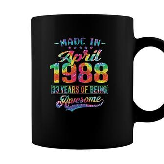 33 Years Old 33Rd Birthday Decoration Made In April 1988 Ver2 Coffee Mug - Seseable