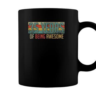 35 Years Old 35 Years Of Being Awesome Gifts 35Th Birthday Coffee Mug - Seseable