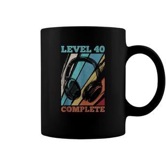 40Th Birthday Video Gamer Level 40 Unlocked Coffee Mug - Seseable