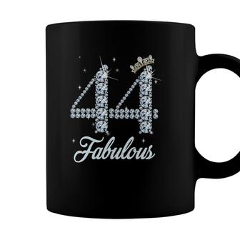 44 Years Old Its My 44Th Birthday Queen Diamond Heels Crown Coffee Mug - Seseable