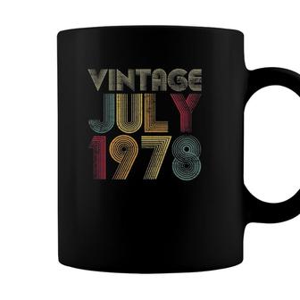 44Th Birthday Gifts 44 Years Old - Vintage Birthday July 1978 Ver2 Coffee Mug - Seseable