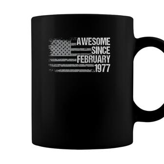 45 Years Old Awesome Since February 1977 Gifts 45Th Birthday Coffee Mug - Seseable